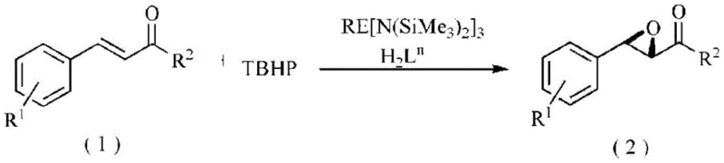 Optimized reaction route using H2L2 ligand and Yb catalyst for chalcone epoxidation