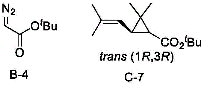 Final conversion of cyclopropane esters to chiral chrysanthemic acid via saponification