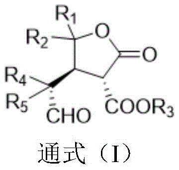 General Formula I of chiral gamma-butyrolactone compounds showing three contiguous chiral centers