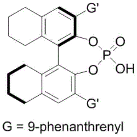 Specific structure of the chiral phosphoric acid catalyst used in examples