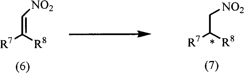 Reaction scheme for the asymmetric reduction of nitroalkene compounds to optically active nitroalkanes