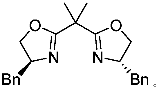 Structure of the chiral bisoxazoline ligand used for stereocontrol in copper catalysis