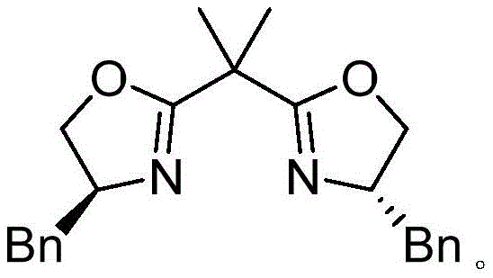Structure of chiral bisoxazoline ligand used for stereocontrol