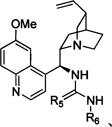 Structure of chiral phosphoric acid catalyst used for asymmetric induction