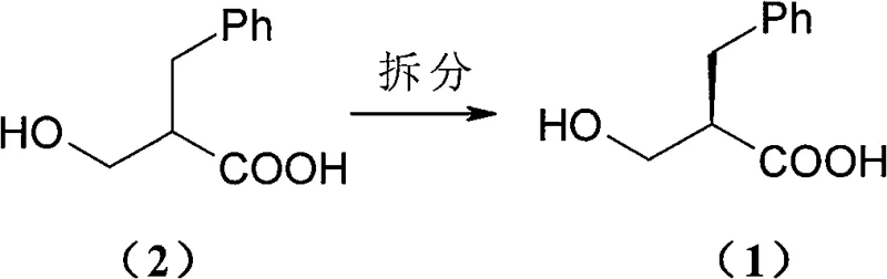 General reaction scheme showing the resolution of racemic acid into diastereomeric salts using a chiral amine