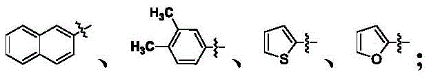 Structural variations of R3 substituents including naphthyl, dimethylphenyl, thienyl, and furanyl groups