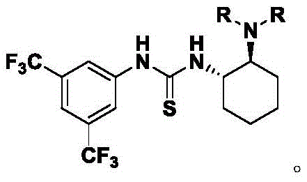 S-type chiral thiourea catalyst structure showing stereochemical configuration