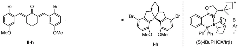 One-pot synthesis route from compound II to I combining hydrogenation and cyclization