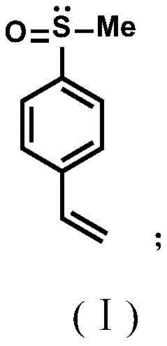 Chemical structure of the final 1-(methylsulfinyl)-4-vinylbenzene chiral monomer