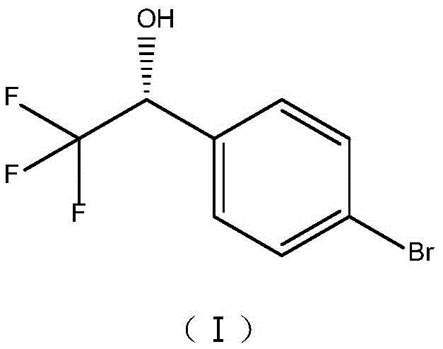 Chemical structure of (R)-1-(4-bromophenyl)-2,2,2-trifluoroethanol (Formula I)
