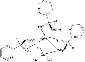 X-ray crystal structure of the chiral tris[(S)-phenylalaninol] zinc chloride complex