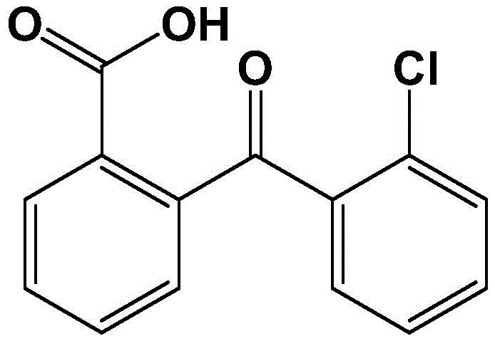 Chemical structure of the final oxidation product showing the carboxyl group