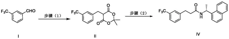 Novel synthetic route using Meldrum's acid condensation and amidation