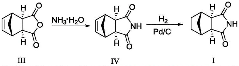 Prior art synthesis route using Pd/C hydrogenation showing safety and purity limitations