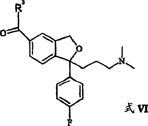 General structure of Formula VI, the activated acid derivative used in dehydration
