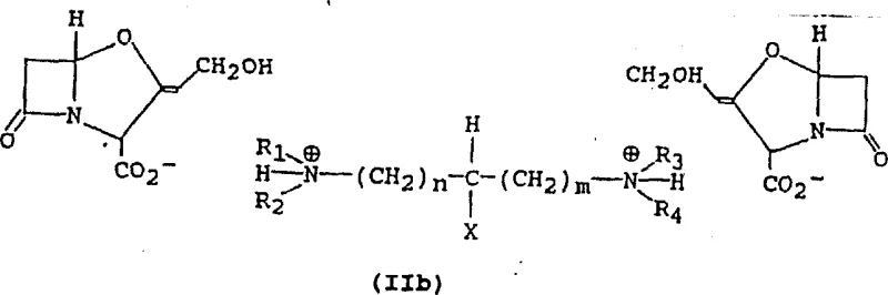 Chemical structure of Clavulanic Acid Diamine Disalt Formula IIb