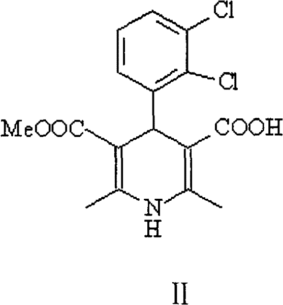 Structure of Intermediate II, the mono-acid precursor requiring purification
