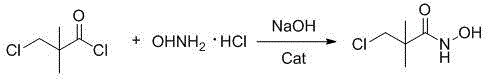 Synthesis of 3-chloro-N-hydroxy-2,2-dimethylpropionamide using ether catalyst