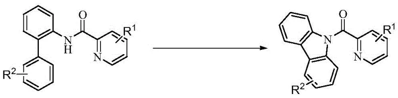 General reaction scheme for cobalt-catalyzed synthesis of carbazole compounds from pyridine amides