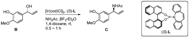Overall synthetic route from isovanillin to colchicine showing key steps including Ir-catalysis and oxidative coupling
