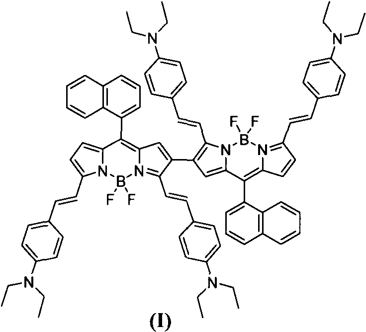 Chemical structure of Coupled Double-BODIPY Near-Infrared Absorption Dye (Compound I)