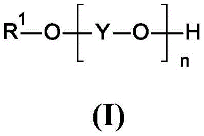 General structure of Formula I monoether-monoalcohol catalyst used to prevent sodium passivation