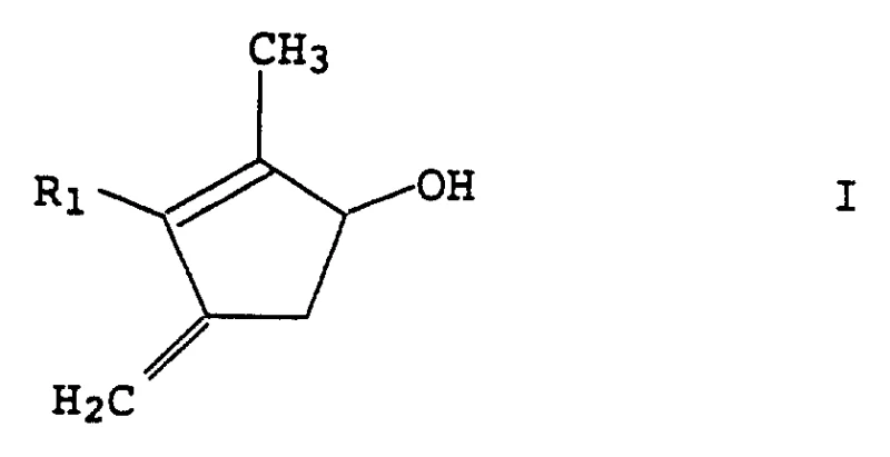 Structure of the starting cyclopentenolone Compound II