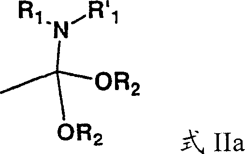Structure of the amide acetal reagent (Formula IIa)