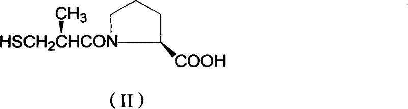 Chemical structure of Captopril API showing the relevance of the intermediate