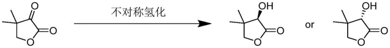 Asymmetric synthesis reaction scheme of D-(-)-pantolactone using chiral phase transfer catalyst