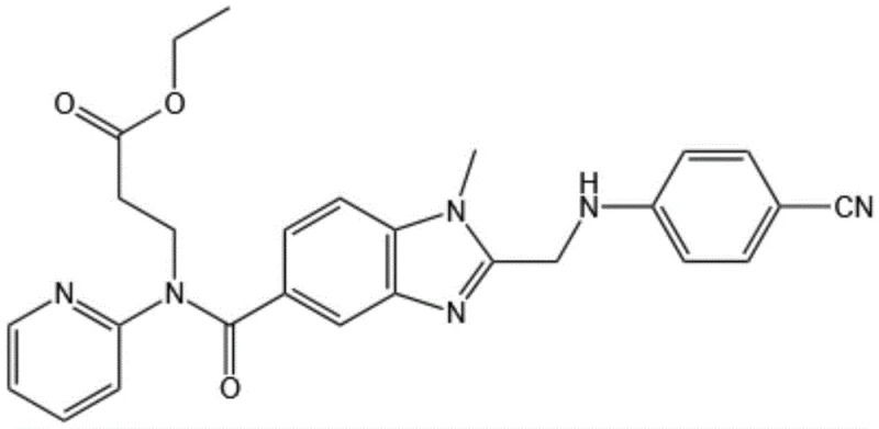 Chemical structure of the target dabigatran etexilate intermediate (Compound 1)