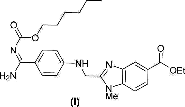 Chemical structure of the target Dabigatran etexilate related substance (I)