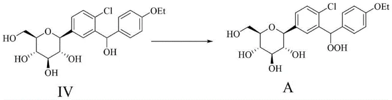 Specific acid-catalyzed oxidation mechanism converting Compound IV to Dapagliflozin Peroxide Compound A