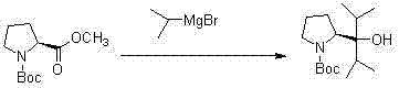 Synthesis pathway of the chiral organocatalyst derived from Boc-L-proline methyl ester