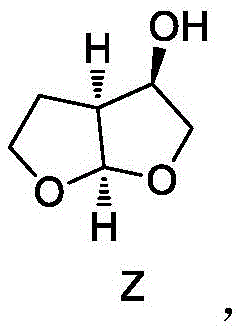 Chemical structure of the target hexahydrofurofuranol derivative (Formula Z) used as a key intermediate for Darunavir