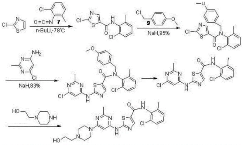 Prior art synthetic route utilizing n-butyllithium at -78 degrees Celsius
