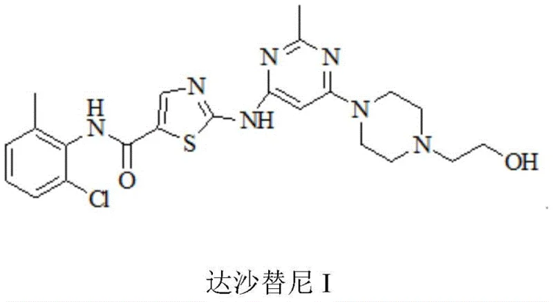 Chemical structure of Dasatinib showing the core thiazole and pyrimidine rings essential for kinase inhibition