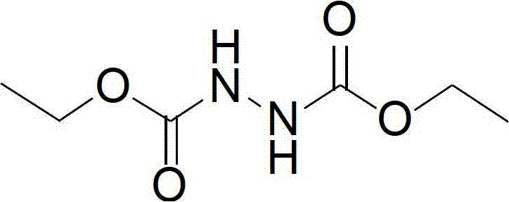 Chemical structure of the intermediate Diethyl Hydroazodicarboxylate with hydrazine linkage