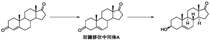 Previous biocatalytic route showing the formation of unstable Intermediate A using potassium tert-butoxide
