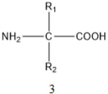 Chemical structure of the amino acid ligand Formula 3 used in the catalytic system