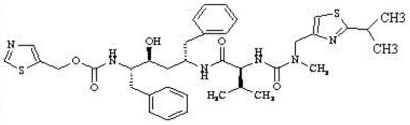 Chemical structure of Ritonavir showing the target molecule for deuteration