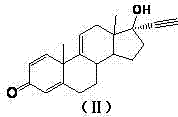 Ethynylation reaction converting Compound I to Compound II