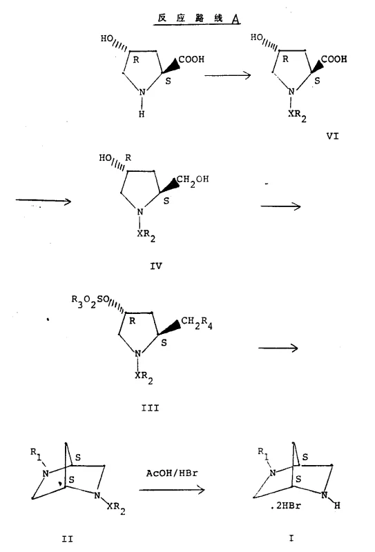 Reaction Scheme A detailing the S,S-stereoisomer synthesis pathway from trans-4-hydroxy-L-proline