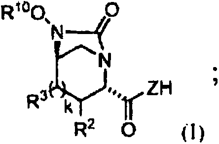 General Formula I of the target diazabicyclooctane carboxamide intermediate