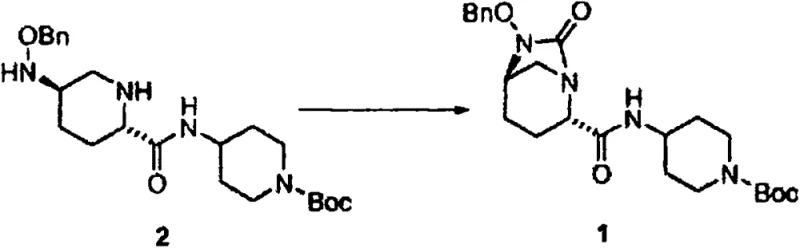 Specific synthesis example of Compound 1 from Diamine 2