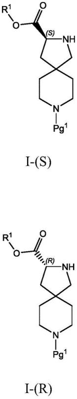 General structure of optically active diazaspiro[4.5]decane isomers I-(S) and I-(R)