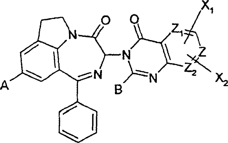 General Formula I of enantiomerically pure diazepinoindolone derivatives