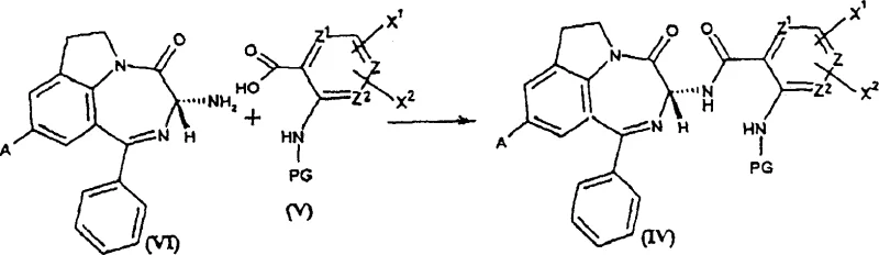 Scheme 2 synthesis pathway from chiral amine to cyclized product