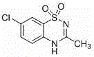 Chemical structure of Diazoxide (7-chloro-3-methyl-2H-1,2,4-benzothiadiazine 1,1-dioxide)