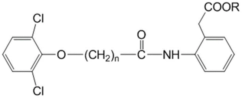Chemical structure of the amide intermediate formed during acylation